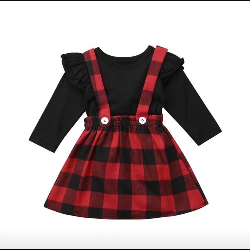 Buffalo Plaid infant dress